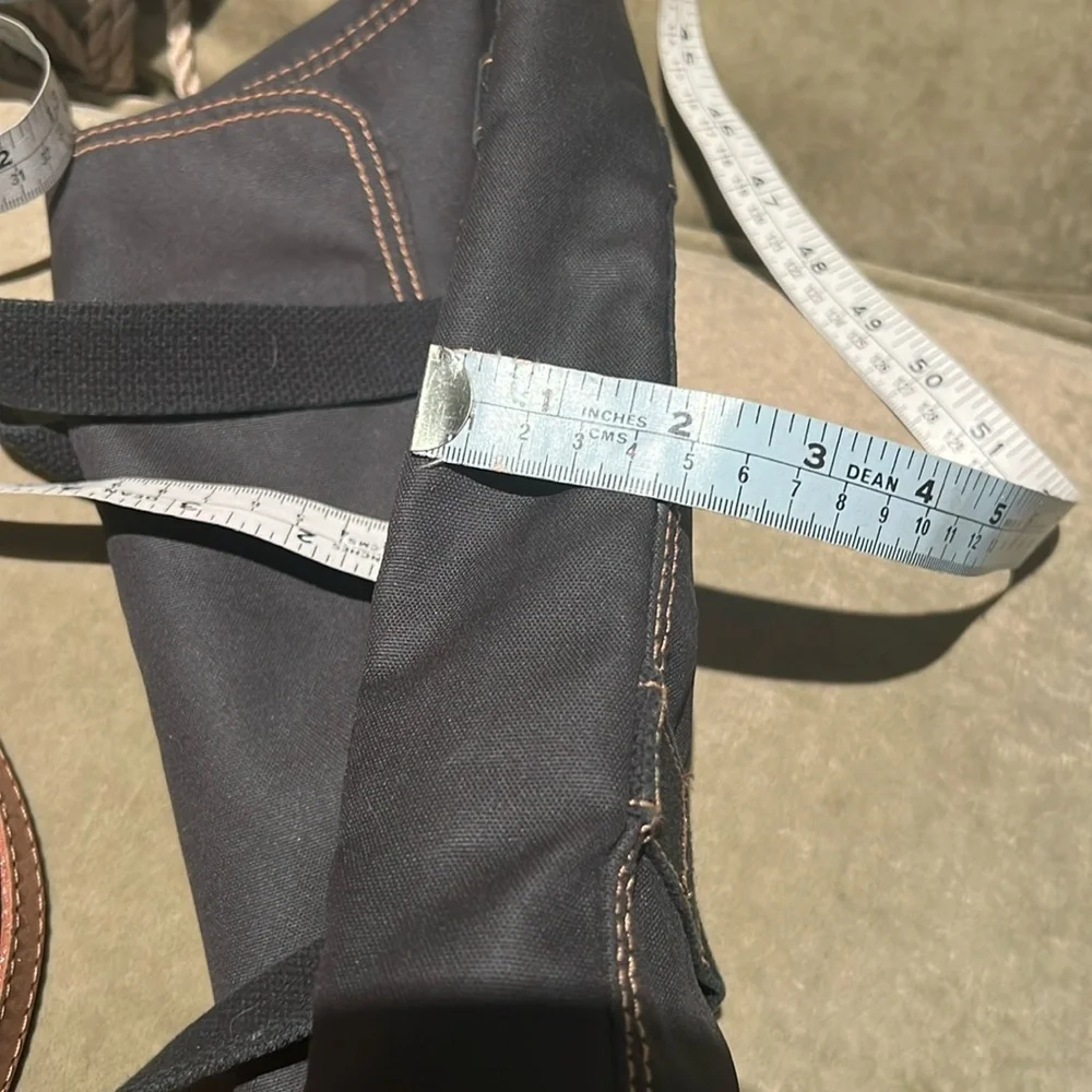 Diesel Grey Nylon with Leather Accent Shoulder Purse 💖🤩 - Picture 13 of 14